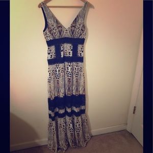 Bebe maxi dress, animal print